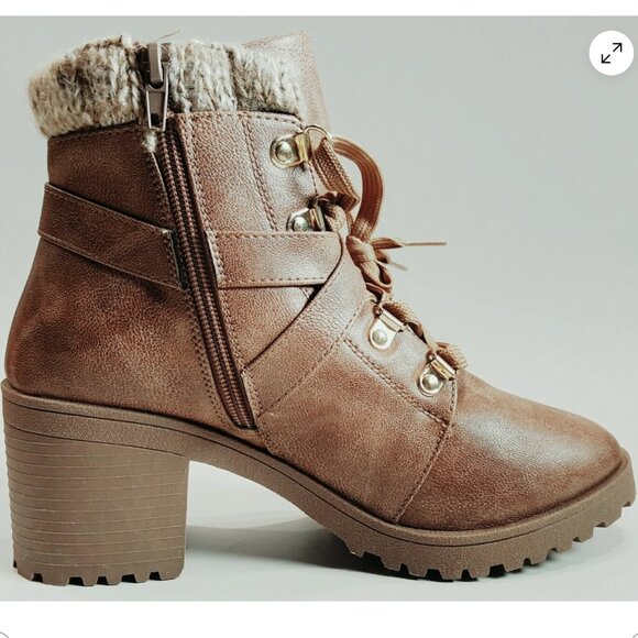 ✨  QUPID ✨ Women's Combat Boots - Picture 2 of 6